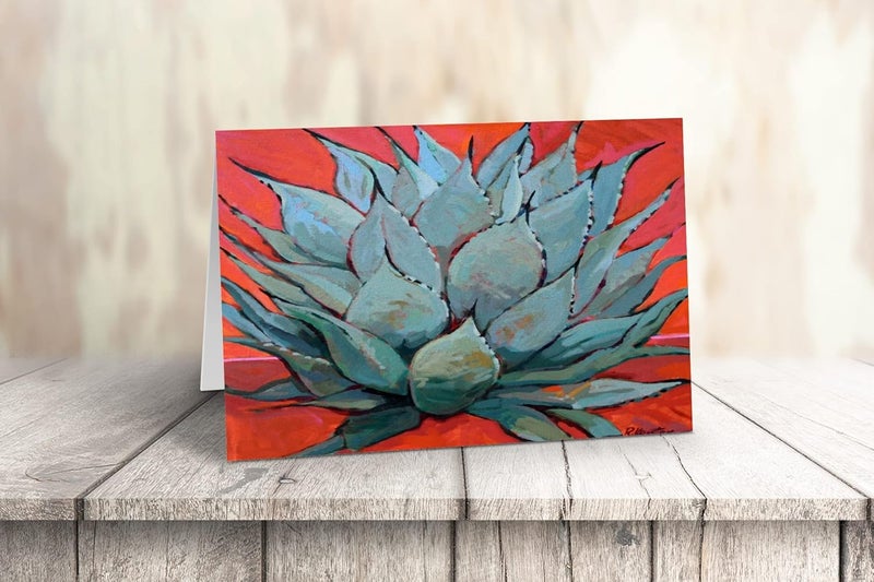 Stonehouse Collection | Assorted Agave Southwest Note Card | Variety Pack of Cactus Note Card | USA Made | New Address, Thank You, Blank Note Card (Assorted Agave) - Image 4
